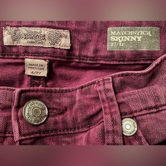 Purple Leopard Nine West Matchstick Jeans - Picture 4 of 4